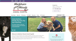 Desktop Screenshot of markhamwoodsanimalhospital.com