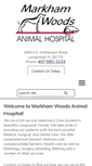 Mobile Screenshot of markhamwoodsanimalhospital.com